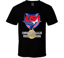 Christopher Lillis Freestyle Skiing Gold Medal Winner Usa Milano Cortina 2026 Fan T Shirt