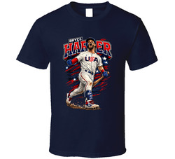 Bryce Harper Usa Baseball Caricature Classic T Shirt