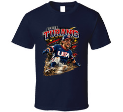Brice Turang Usa Baseball Classic Caricature T Shirt