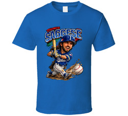 Thomas Saggese Italy Baseball Classic Caricature T Shirt