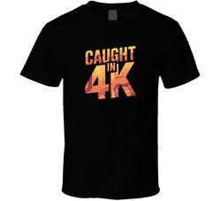 Caught In 4k Gen Z Funny Quote Bold Typo T Shirt