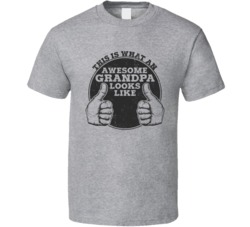 This Is What An Amazing Grandpa Looks Like Funny Distressed T Shirt