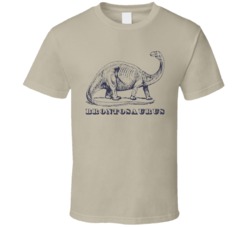 Brontosaurus Dinosaur Jurassic Kids High School History T Shirt