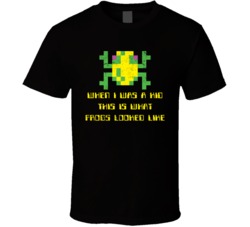 Frogger Retro Arcade Game What A Frog Looked Like Distressed T Shirt