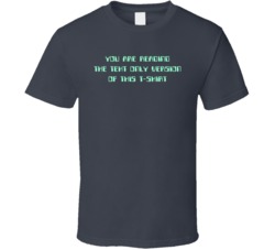 Reading The Text Only Version Tee Funny Geek Computer Science T Shirt