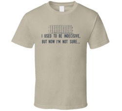 I Used To Be Indecisive But Now I'm Not Sure Funny T Shirt