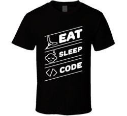 Eat Sleep Code Funny Computer Science Programming Coding T Shirt