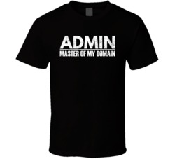 Admin Master Of My Domain Funny Web Administrator Distressed T Shirt