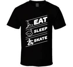 Eat Sleep Skate Funny Skater Extreme Sports T Shirt