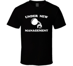 Under New Management Funny Marriage Just Married Newly Wed T Shirt