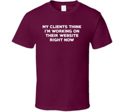 Lazy Web Designer Funny Client's Think I'm Working Right Now