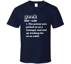 Funny Geek Definition Dictionary Teen Dad Bro Husband Nerd T Shirt