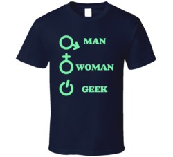 Man Woman Geek Funny Gamer Coder Programmer Computer Science T Shirt
