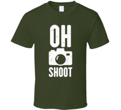 Oh Shoot Funny Photography Photographer Distressed T Shirt