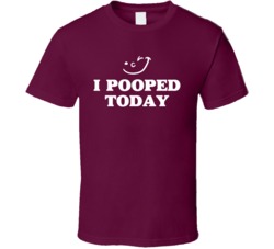I Pooped Today Funny Poop Geek Bro Dude T Shirt