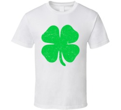 Shamrock Irish Green St Patrick's Day Patty Ireland Worn T Shirt
