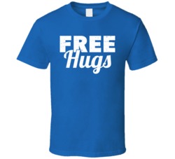 Free Hugs Love Peace Inspire Distressed T Shirt