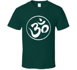 Om Symbol Hindi Hindu Yoga Spirit Soul Distressed T Shirt