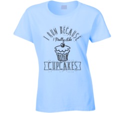 I Run Because I Really Like Cupcakes Funny Fitness Food T Shirt