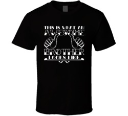 This Is What An Awesome Brother Looks Like Funny Bro Sister T Shirt