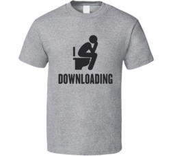 Downloading Funny Toilet Use Dirty Offensive Trucker T Shirt