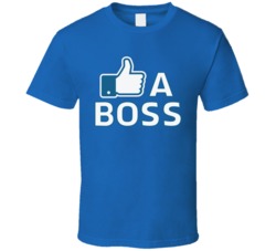 Like A Boss Funny Facebook Thumbs Up T Shirt