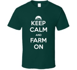 Keep Calm And Farm On Funny Farmers Market Home Grown T Shirt