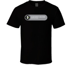 Achievement Unlocked Funny Left The House Video Game Gaming T Shirt