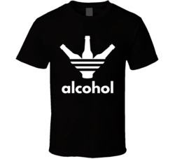 Alcohol Funny Adidas Parody Drinking T Shirt