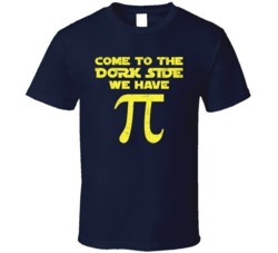 Come To The Dark Side With Have Pi Sci Fi Geek Worn Look T Shirt