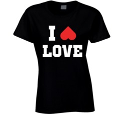 I Love Squats Funny Heart Shaped Bottom Fitness T Shirt