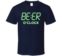 Beer O'Clock Funny Bar Crawl Drinking T Shirt