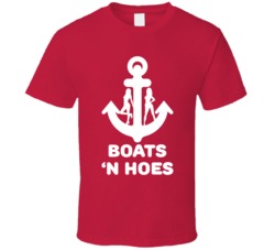 Boats N Hoes Funny Boating Trip Party T Shirt