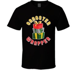 Gangster Wrapper Funny Wrapping Presents Xmas Christmas T Shirt