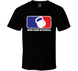Major League Kettlebeller Funny Kettlebell Crossfit Worn Look T Shirt