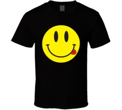 Smiley Face Tongue Stuck Out T Shirt