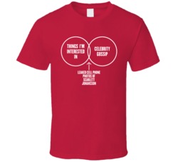 Scarlett Johansson Funny Celebrity Gossip T Shirt
