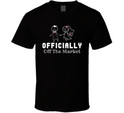 Officially Off The Market Funny Just Married Newly Wed T Shirt
