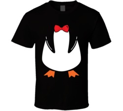 Bow Tie Penguin Funny Costume T Shirt