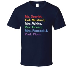 Clue Board Game Murder Mystery T Shirt
