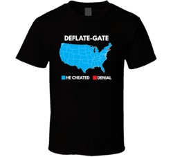 Deflate Gate Opinion US Map T Shirt
