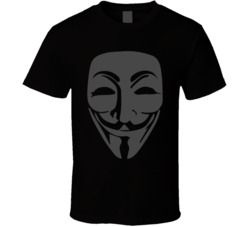 V For Vendetta Mask Anarchy T Shirt