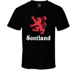 Scotland Lion Emblem Worn Look T Shirt
