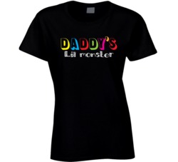 Daddy's Lil Monster Funny Daughter Proud Dad T Shirt