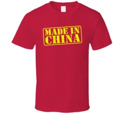 Made In China Proud Chinese Worn Look T Shirt
