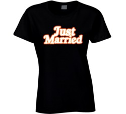 Just Married Funny Newly Wed T Shirt