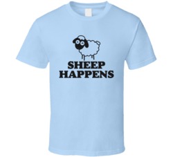 Sheep Happens Funny T Shirt