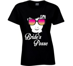 Bride's Posse Funny Newly Wed T Shirt