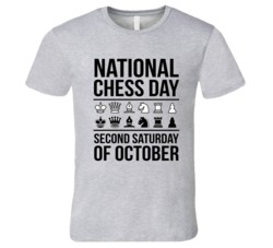 National Chess Day Second Saturday Of October Celebration Day T Shirt