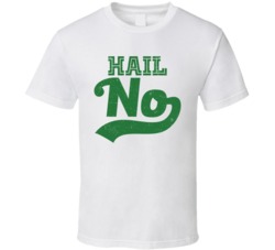Hail No MSU College Football Distressed T Shirt